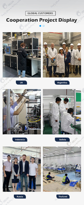 Batería del laboratorio que hace la cadena de producción de la batería de litio del equipo