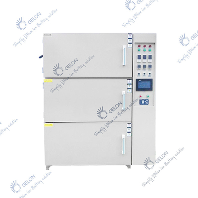 Gelon tres capas limpia el equipo de Oven Pilot Line Battery Production con la aspiradora del equipo que cuece