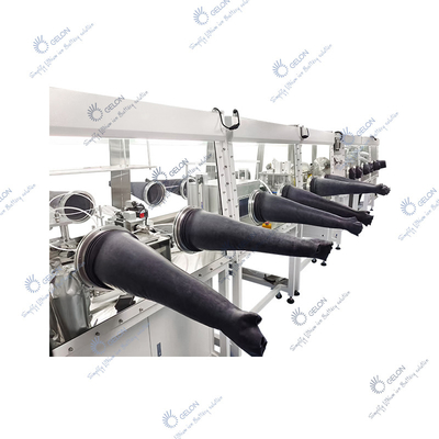 Batería industrial de la caja de guantes que hace el equipo de la batería de estación del doble cuatro de la máquina