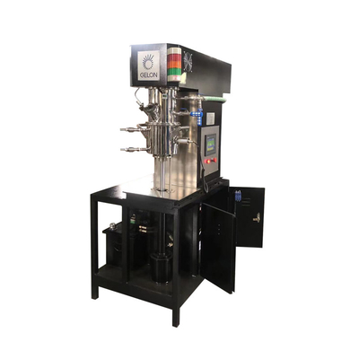 Máquina de la batería de litio refrigerador de agua de alimentación planetario del dispositivo de la bomba de vacío del mezclador del vacío del eje del triple del volumen de 2 litros