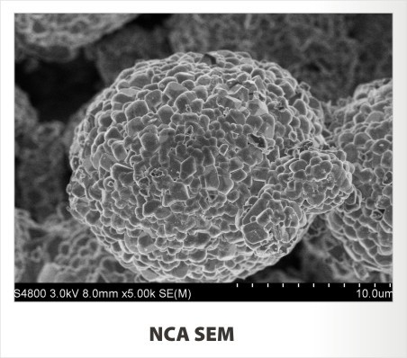 Materia prima de la alta capacidad de la fábrica del litio de la batería directa de Ion Nickel Cobalt Aluminium Oxide (NCA)